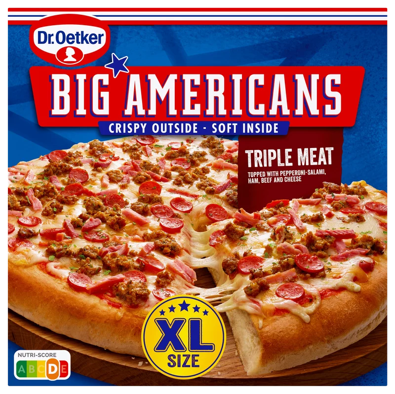 Dr. Oetker Big Americans XL pizza Triple Meat