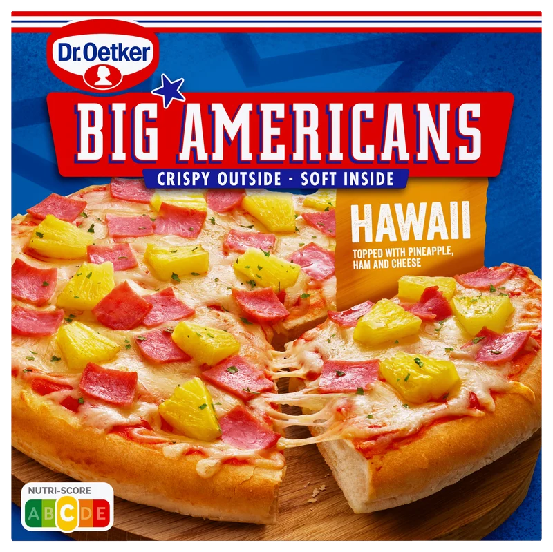 Dr. Oetker Big Americans pizza Hawaii