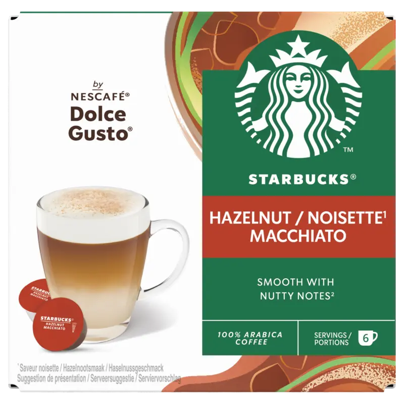 Starbucks Dolce gusto compatible hazelnut