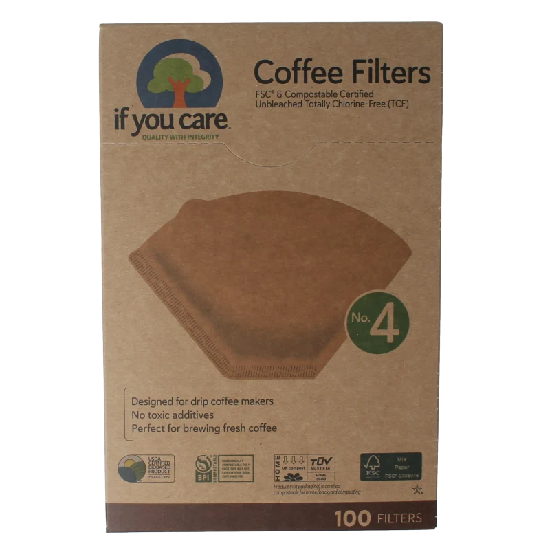 If You Care Koffiefilters no. 4 100 stuks