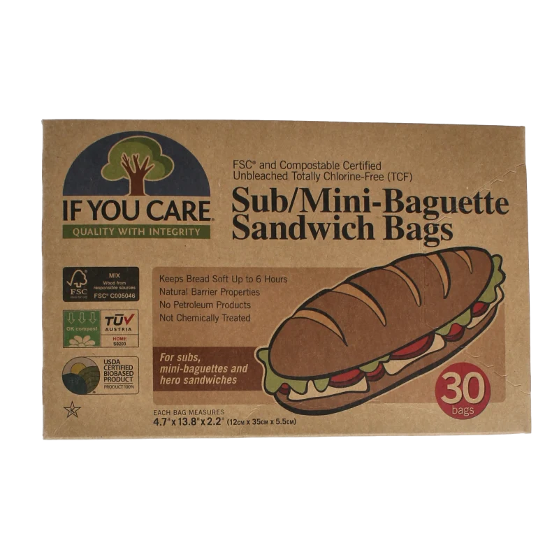 If You Care Mini baguette & sandwich bags 30 stuks