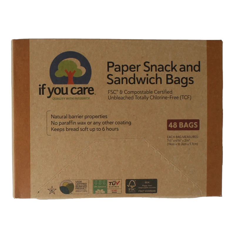 If You Care Snack en boterhamzakjes 48 stuks