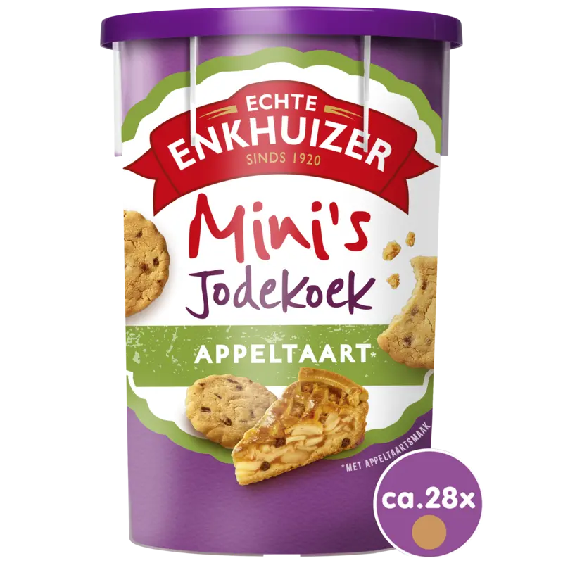 Echte Enkhuizer Mini's jodekoek appeltaart