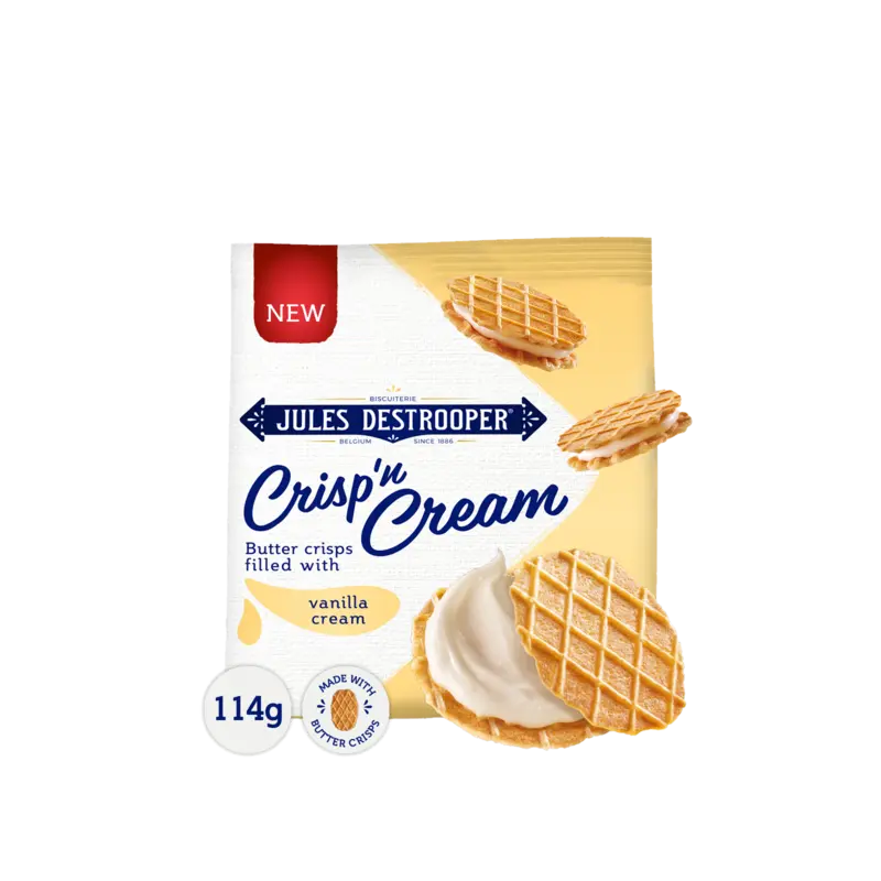 Jules Destrooper Crisp n cream vanille