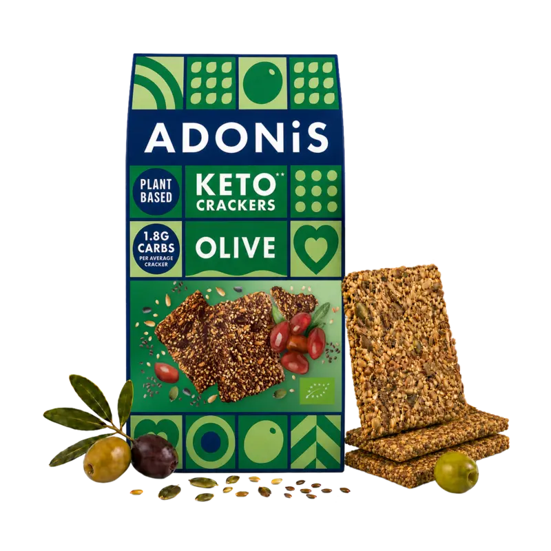 Adonis Keto crackers olive & chia seeds