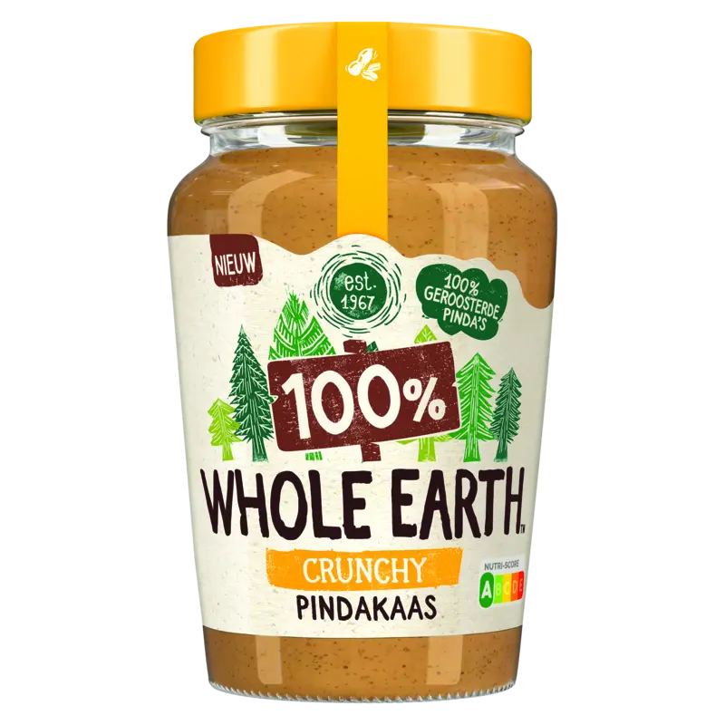 Whole earth Crunchy 100% pindakaas