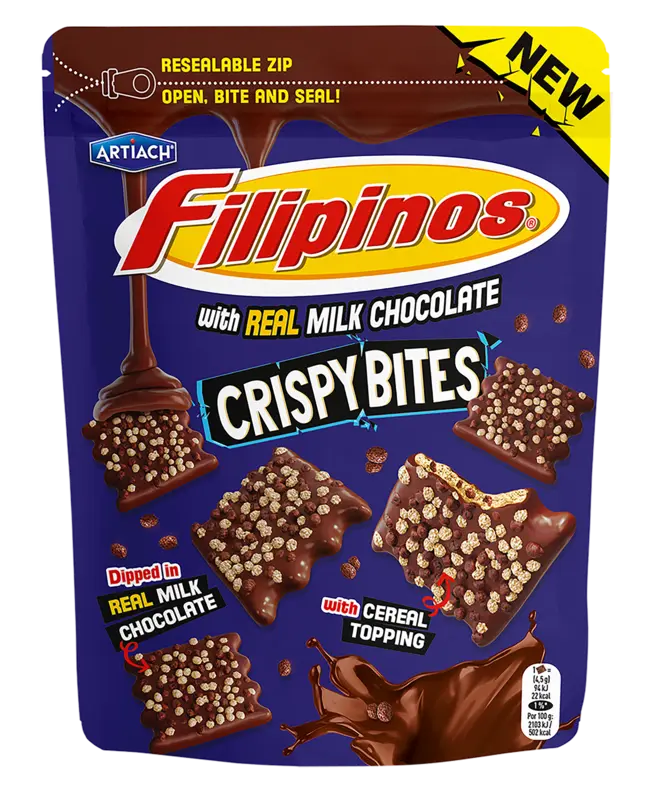Artiach Filipinos crispy bites melk chocolade