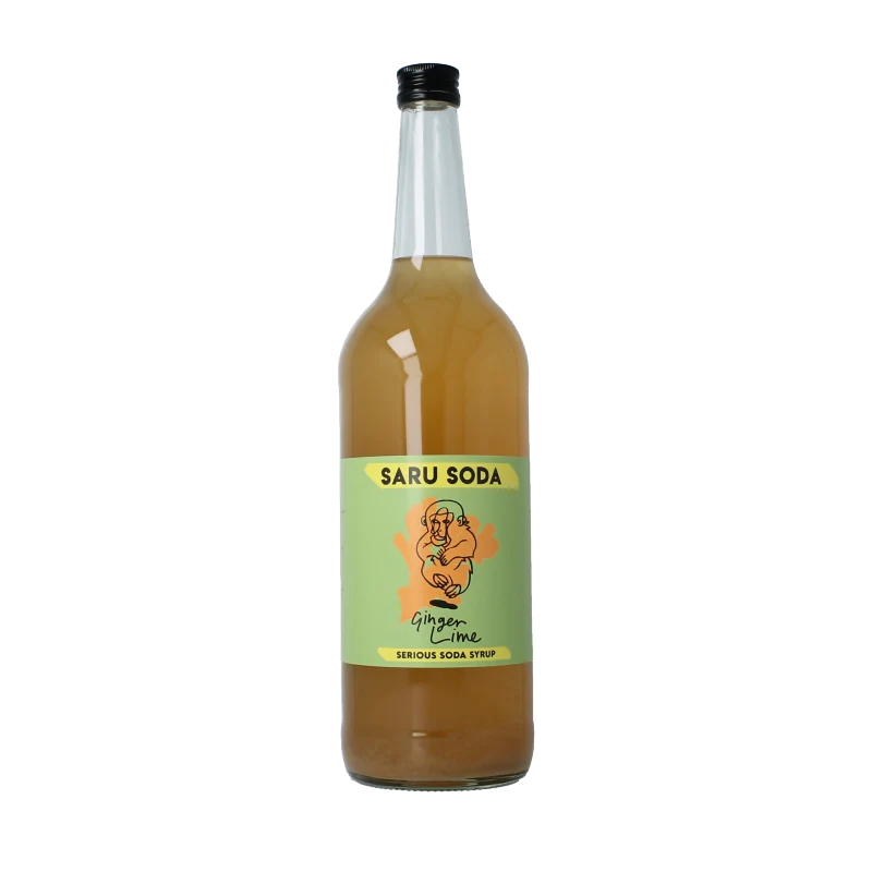 Saru Soda Siroop ginger lime bio demeter 1 liter