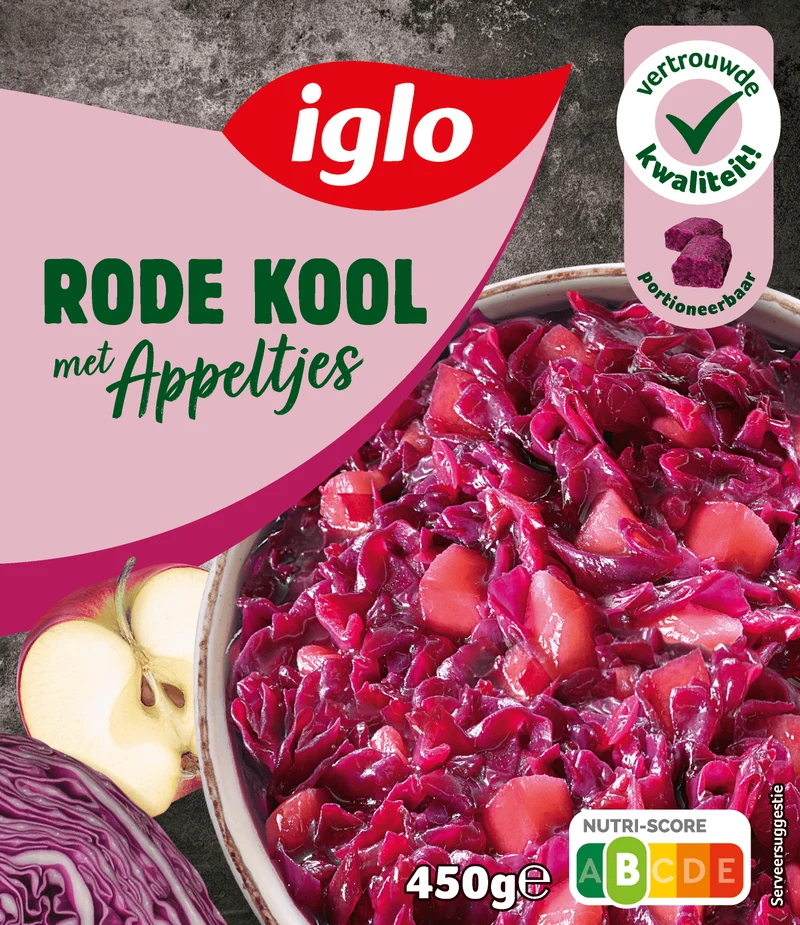 Iglo Rode kool met appeltjes