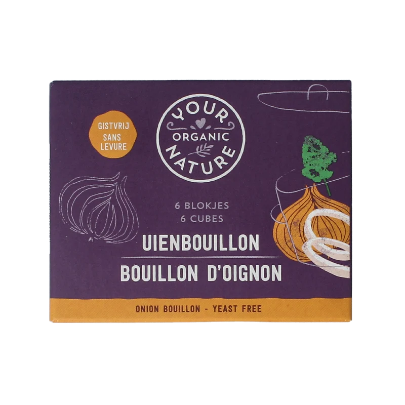 Your Organic Nature Uienbouillon zonder gist bio 6 stuks