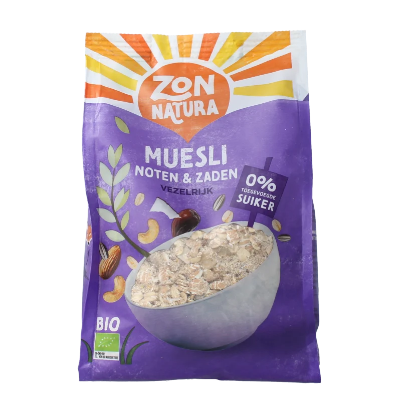 Zonnatura Muesli noten zaden bio 375 gram
