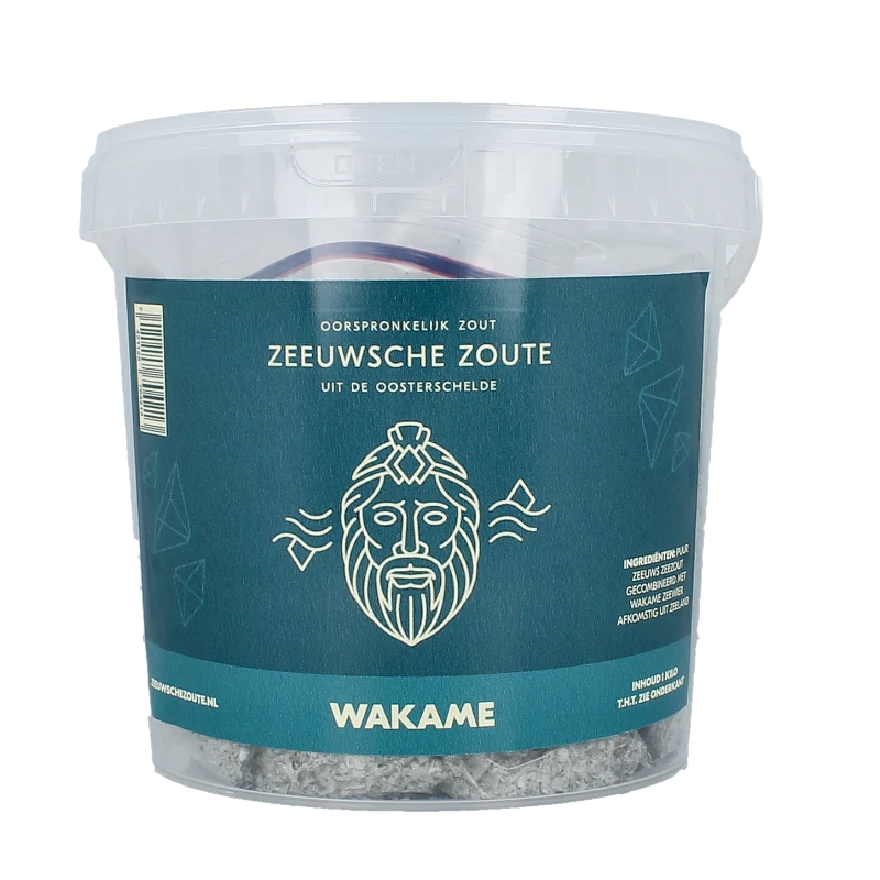 Zeeuwsche Zoute Zout met wakame in emmer 1 kg