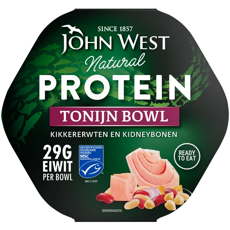 John West Tonijn protein bonen bowl MSC