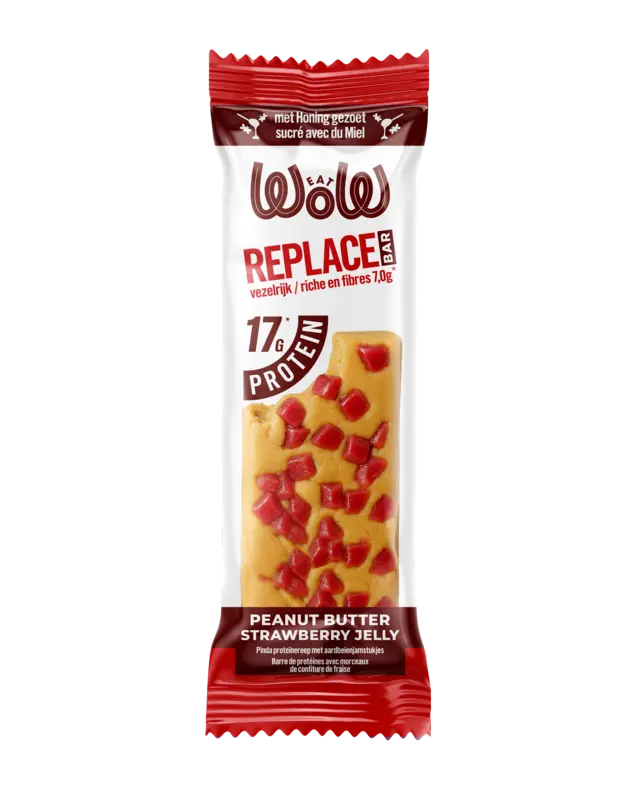 Eatwow Replace bar pindakaas aardbeienjam