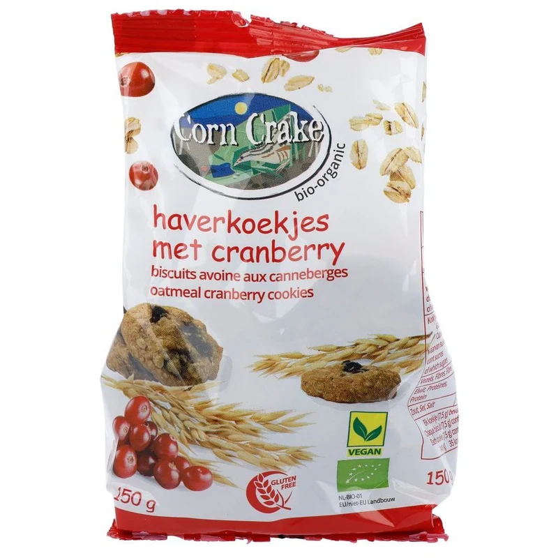 Corn Crake Haver Cranberry Koekjes 150 gram