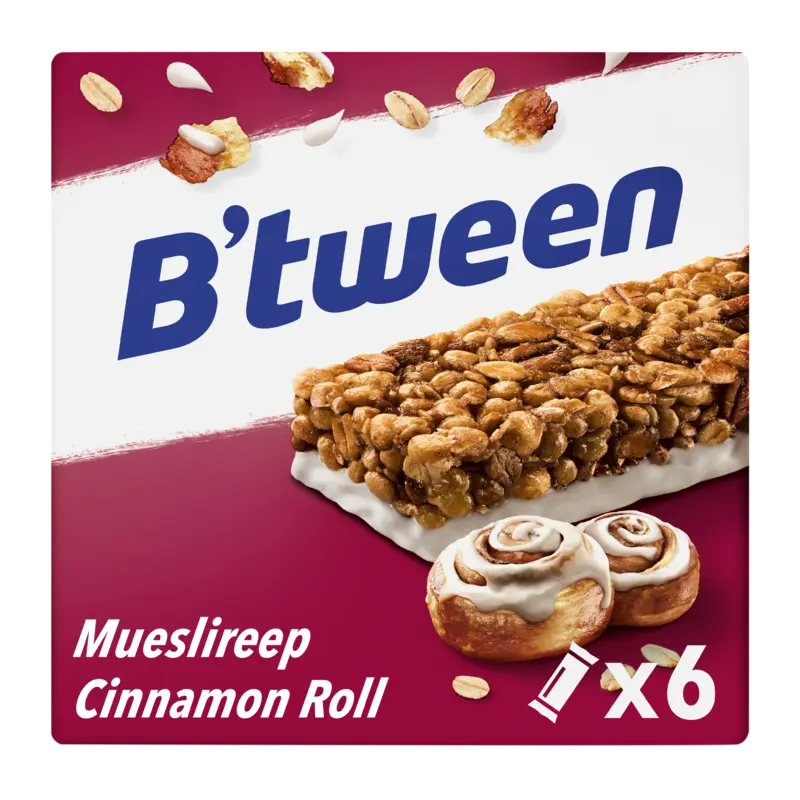 Hero B'tween mueslireep cinnamon roll