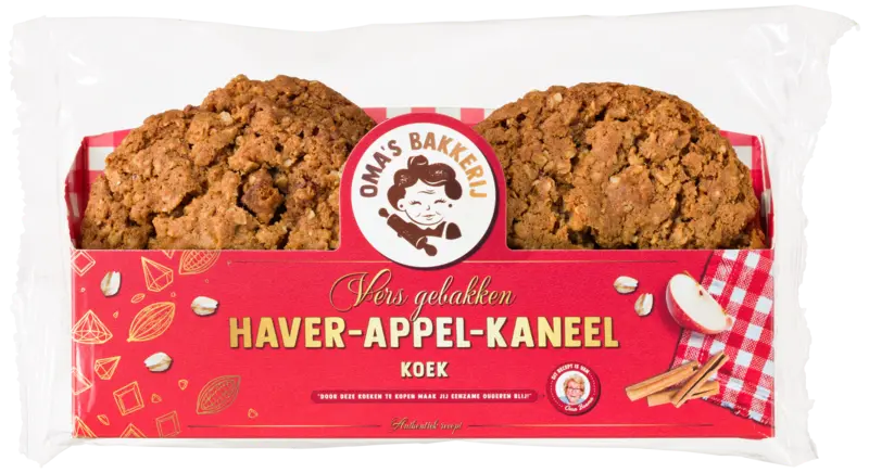 Oma's Bakkerij Haverkoek appel kaneel
