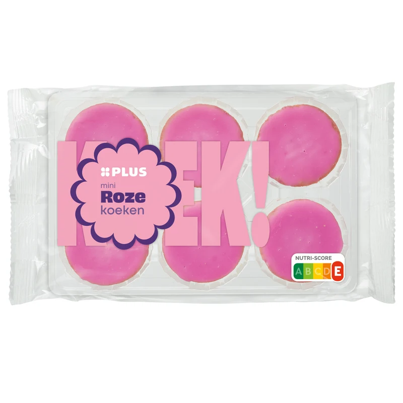 Mini roze koeken