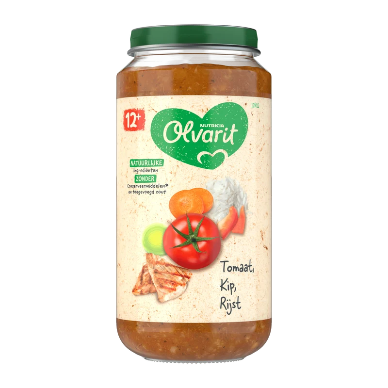 Olvarit 12+mnd Tomaat Kip Rijst
