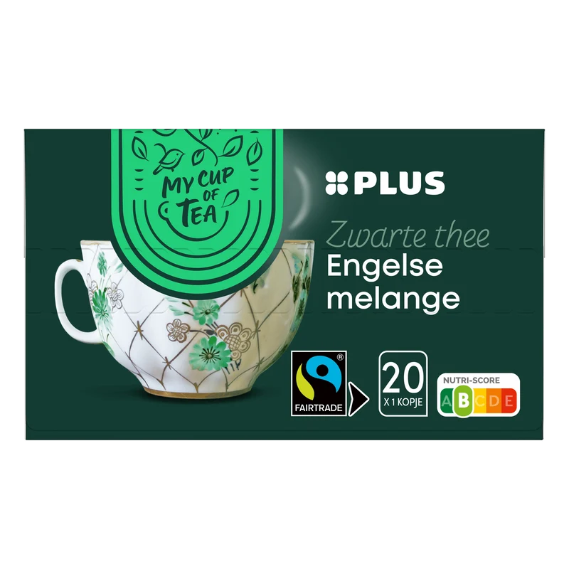 Thee Engelse Melange 1-Kop 2 Fairtrade