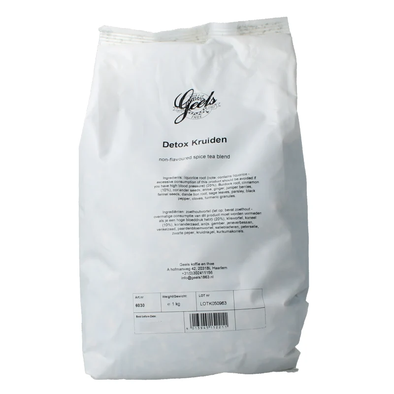Geels koffie en thee Detox kruiden 1 kg