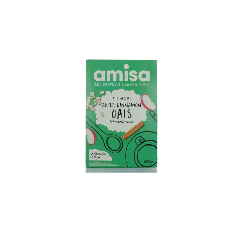 Amisa Pure Porridge Oats Apple & Cinnamon Spice 300 gram