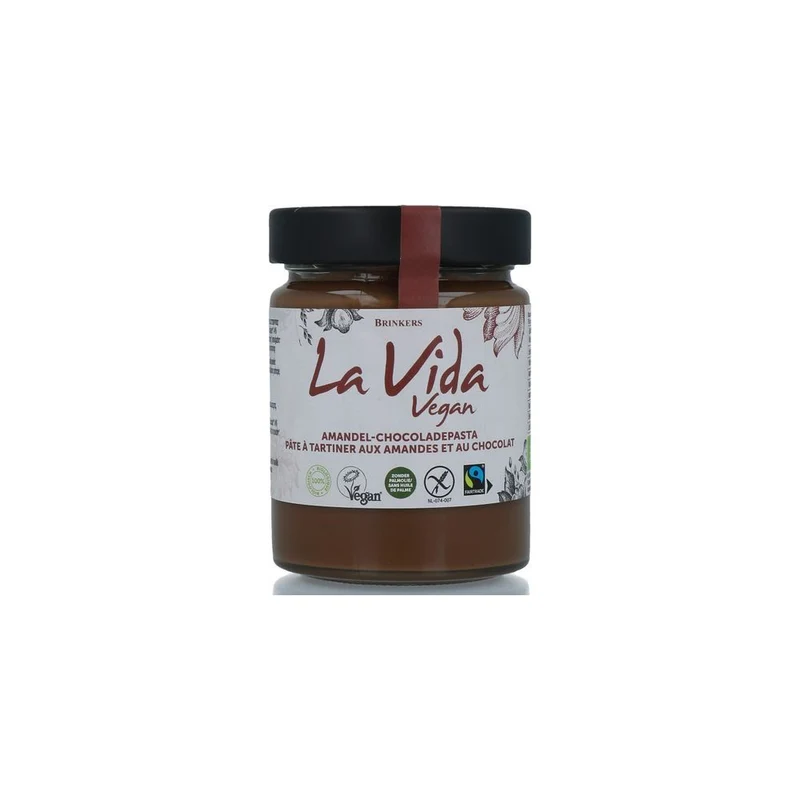 La Vida Vegan Amandelchocoladepasta Biologisch 270 gram