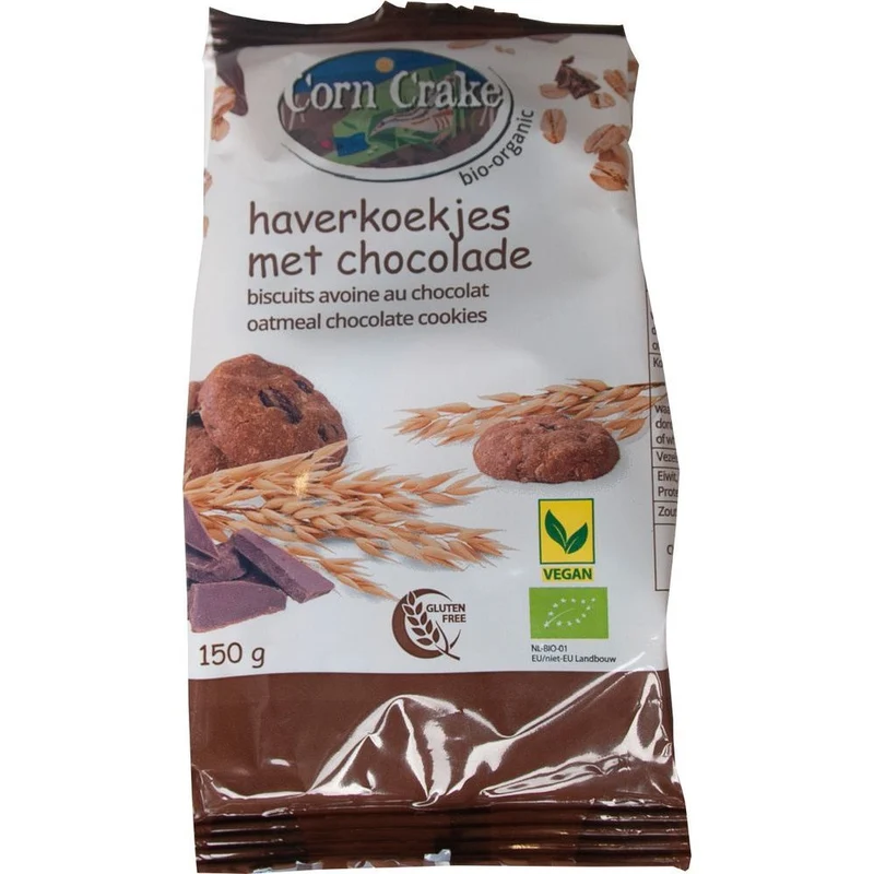 Corn Crake Haverkoekjes Choco 150 gram