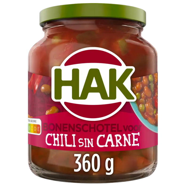 Hak Bonenschotel voor chili con carne