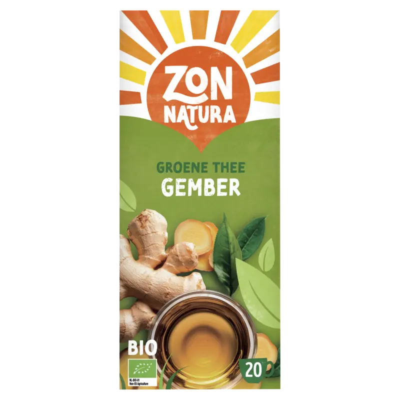 Zonnatura Groene thee gember