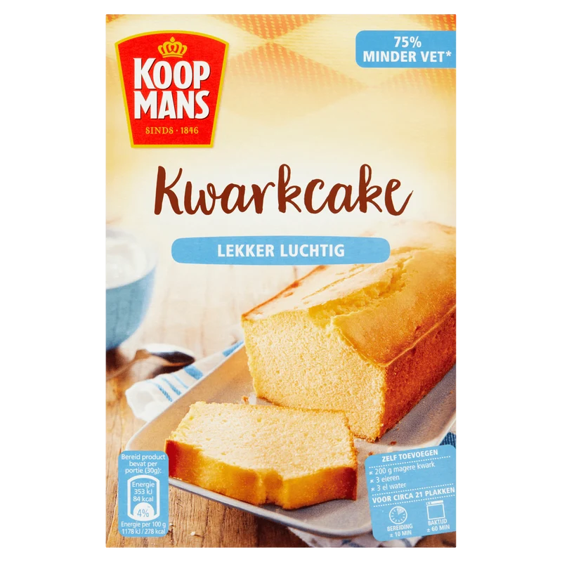 Koopmans Kwarkcake bakmix