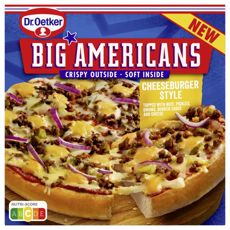 Dr. Oetker Big Americans cheeseburger style