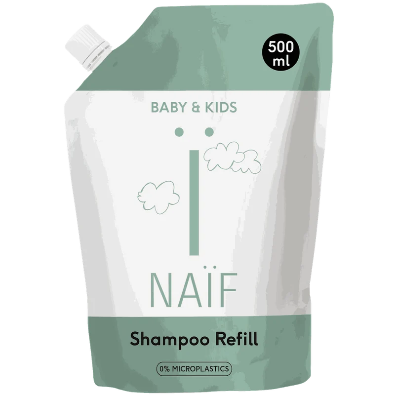 Naïf Voedende Shampoo voor Baby & Kids Navulverpakking 500 ml