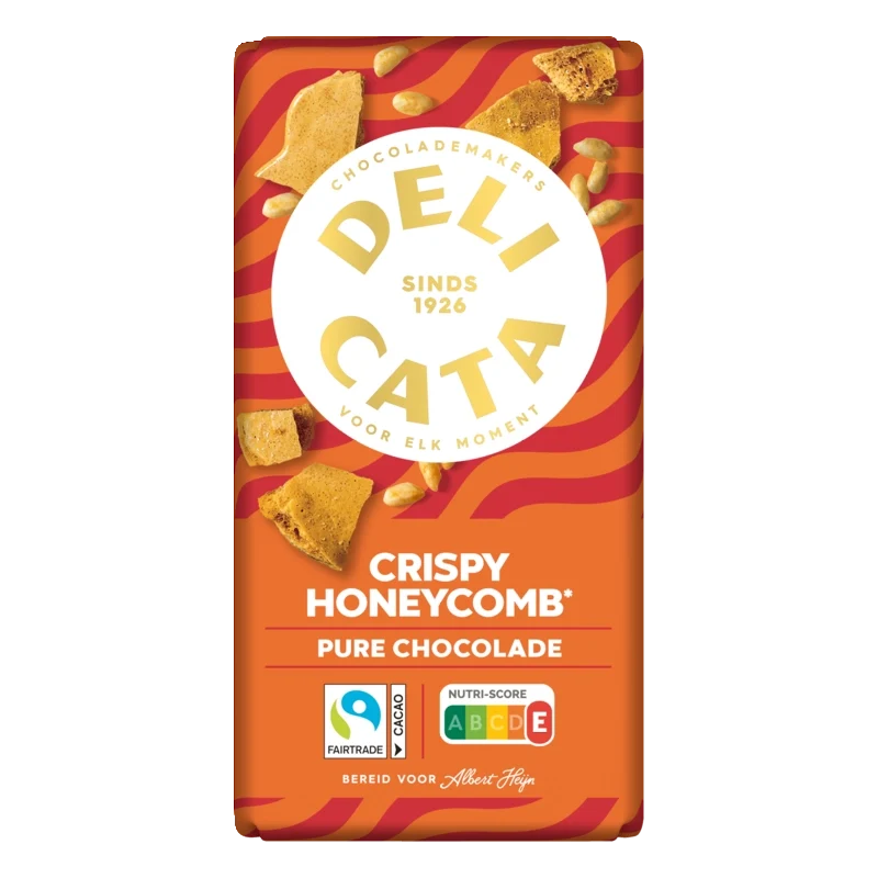 Delicata Reep honey comb pure chocolade