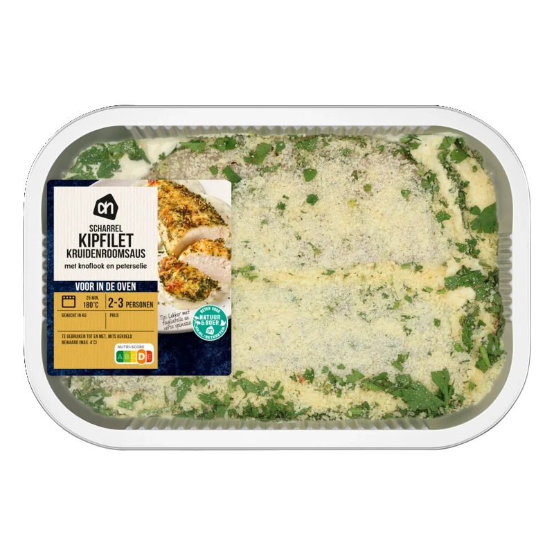 Ovenschotel scharrel kip kruidenroomsaus