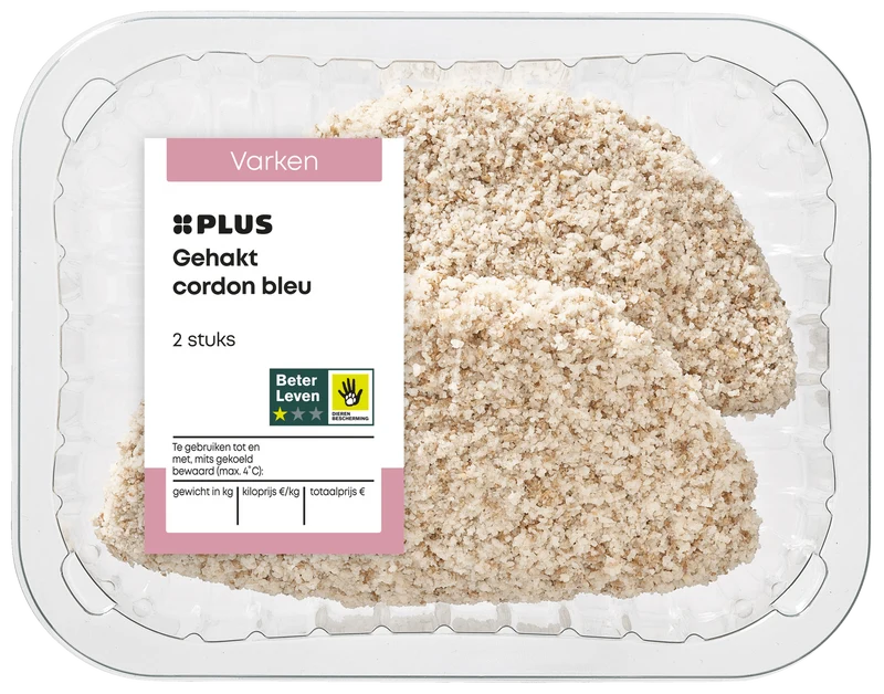Gehakt cordon bleu 2 stuks