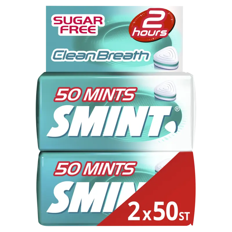 Smint Clean breath intense mint 2-pack