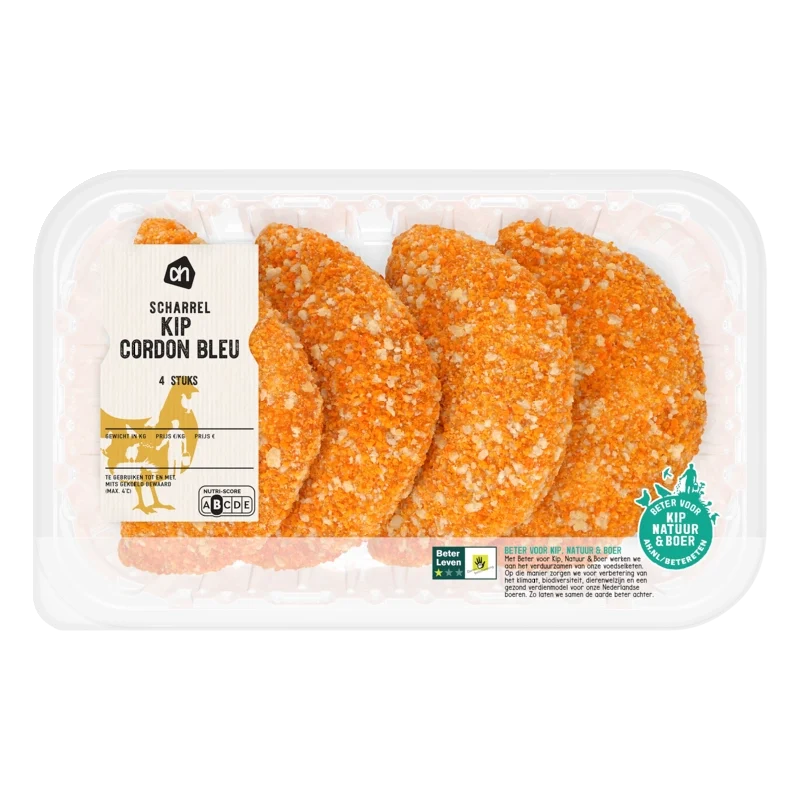Scharrel kip cordon bleu 4 stuks