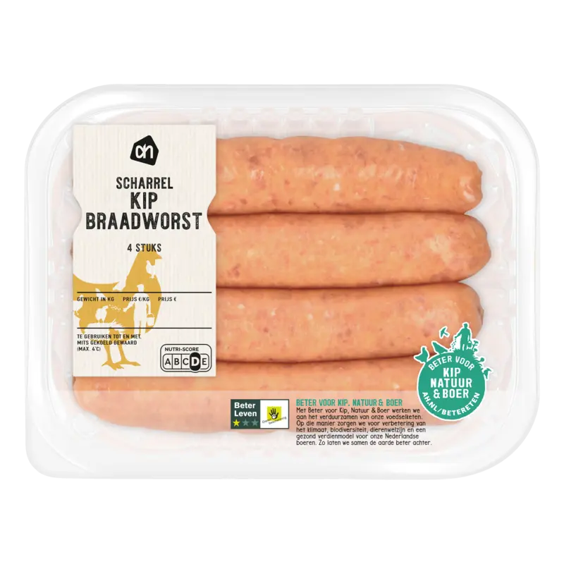 Scharrel kipbraadworst