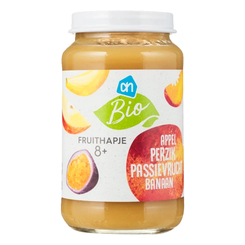 Biologisch Fruithapje appel perzik 8m+