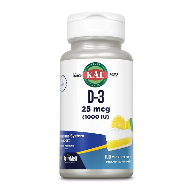KAL Vitamine D3 1000 IU ActivMelt 100 tabletten