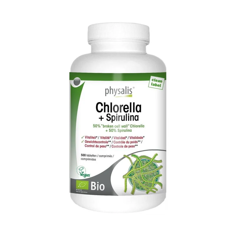 Physalis Chlorella + Spirulina Tabletten 500 tabletten