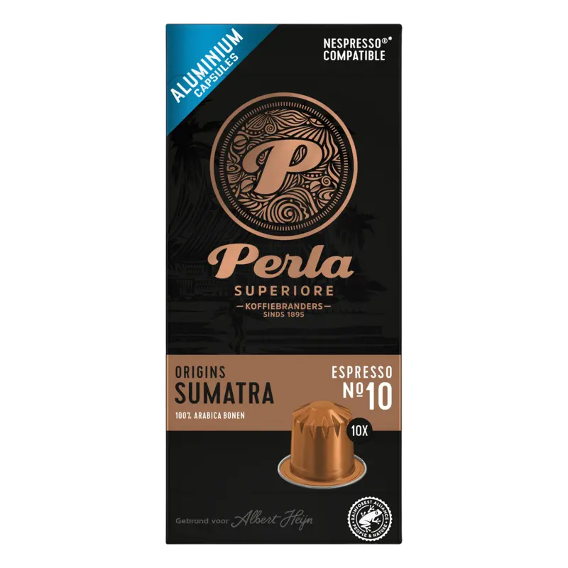 Perla Superiore Origins Sumatra espresso capsules