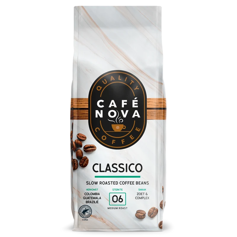 Café Nova Koffiebonen classico sterkte 6