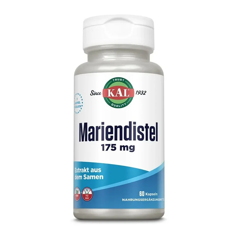 KAL Mariadistelzaad Extract 175mg met 140mg Silymarin 60 cp