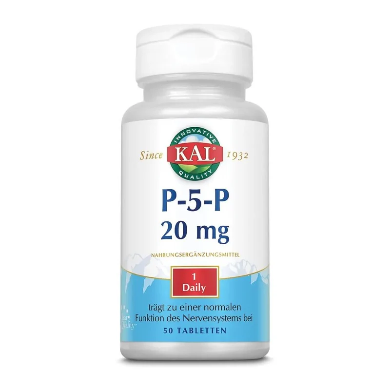 KAL P-5-P (Pyridoxal-5-fosfaat) 20mg 50 tb
