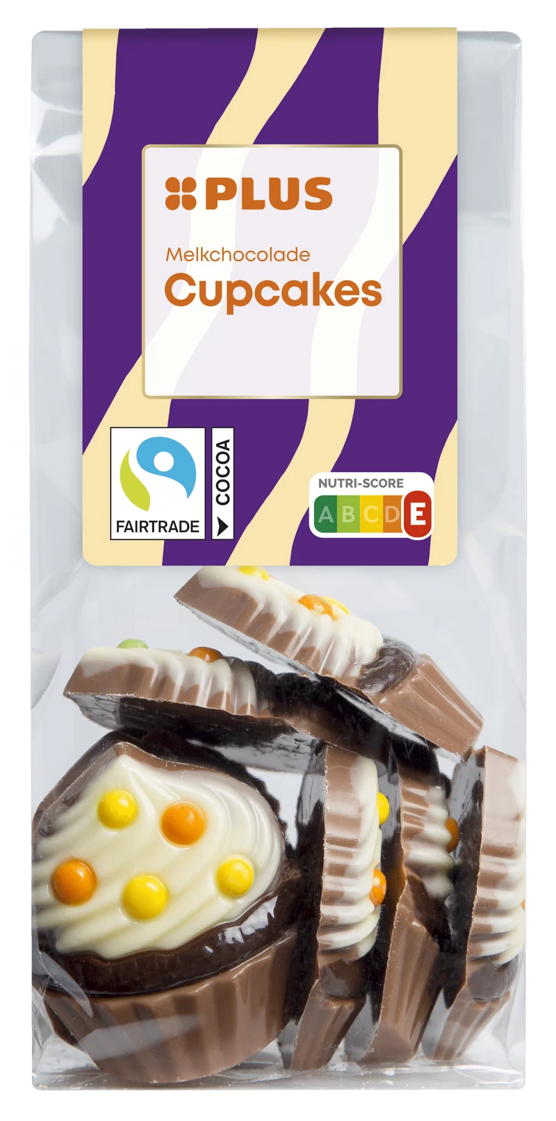 Chocoladefiguren cupcakes melk