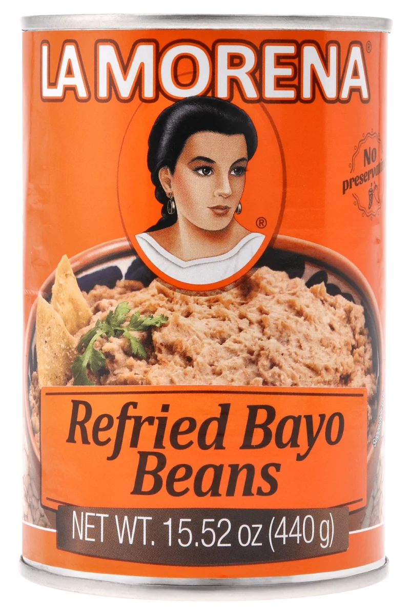 La Morena Refried bayo beans