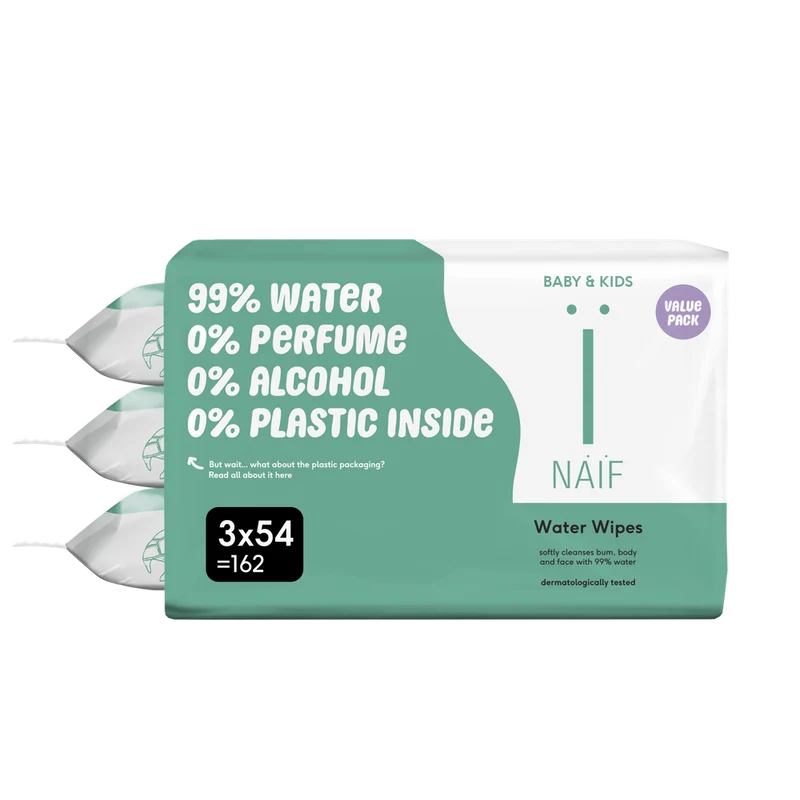 Naif Babydoekjes 3 x 54 stuks