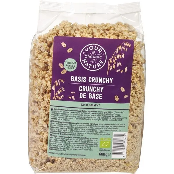 Your Organic Nature Muesli crunchy basis bio 600 gram
